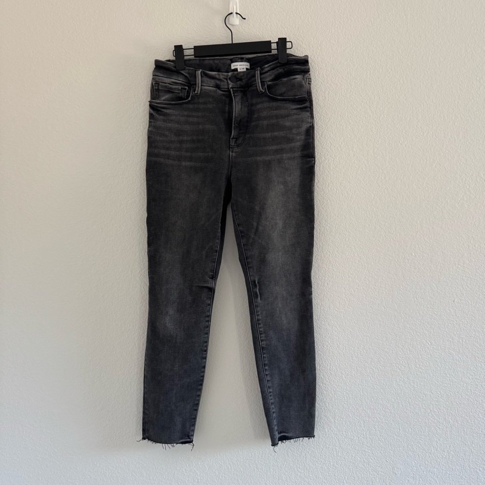 Good American Charcoal Skinny Jeans